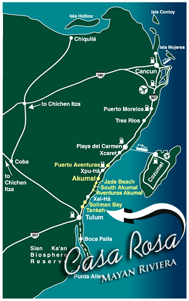 Casa Rosa Area Map